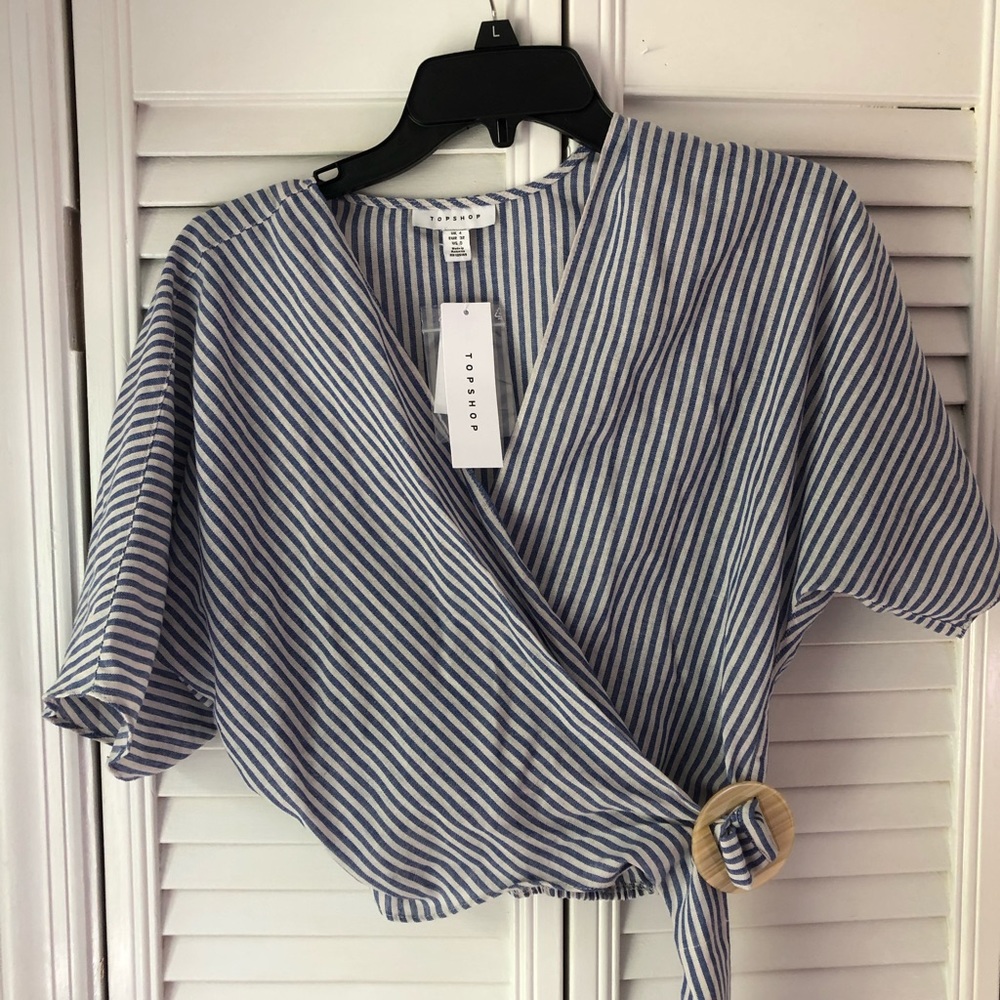 Top Shop Striped Top - Picture 2 of 3